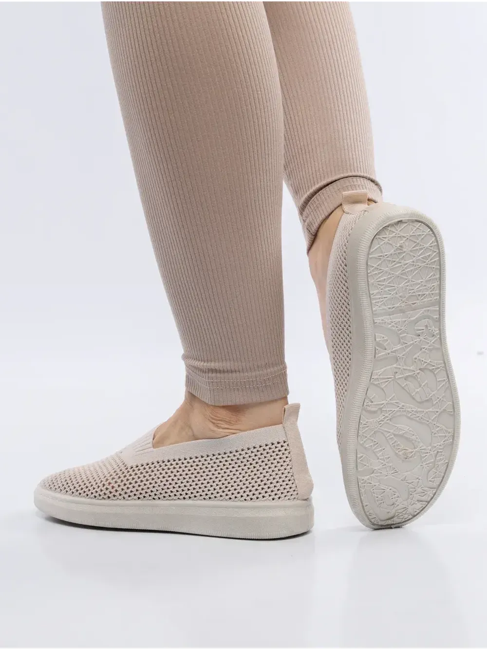 Мокасины летние текстильные