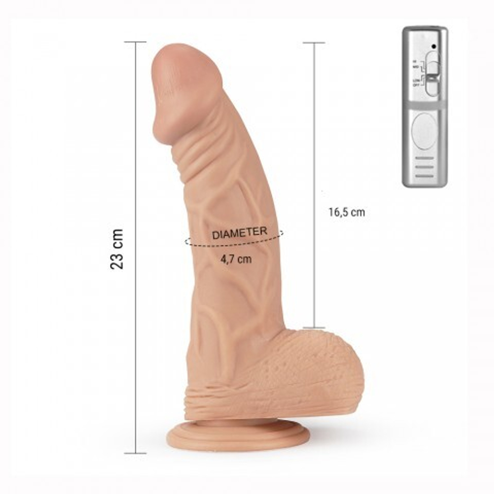 Вибратор на присоске Real Extreme (23 Х 4,4 см)