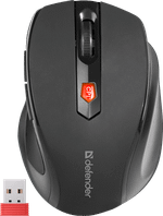 Мышь беспроводная Defender Ultra MM-315 черный,6 кнопок, 800-1600 dpi, НОВИНКА!