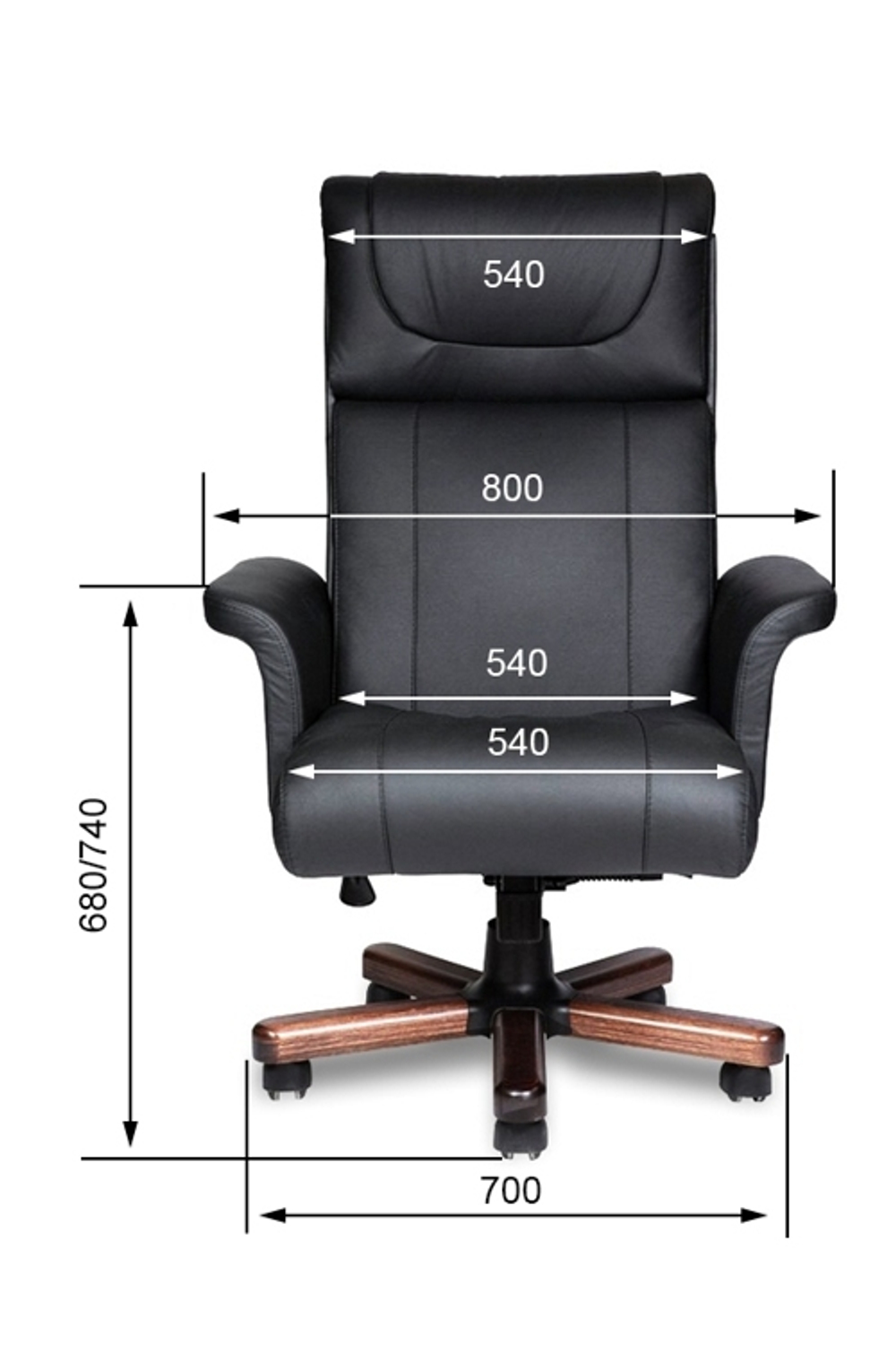 Кресло для руководителя NAPOLI A VIP
