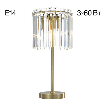 Citilux Джейн CL306833 Хрустальная настольная лампа Бронза