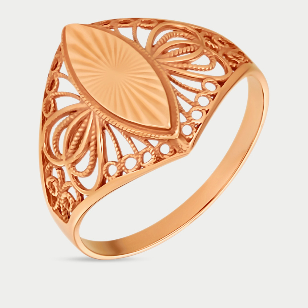Кольцо для женщин из розового золота 585 пробы без вставок (арт. 4111А)