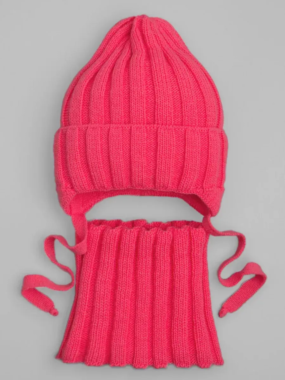 Шапка для девочки осенняя и снуд вязаный