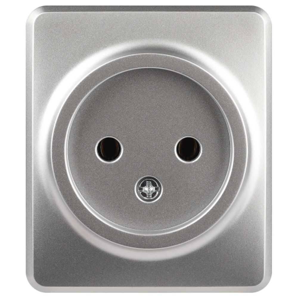 Розетка ЭРА Эксперт 11-2201-03 2P IP20 16A-250В ОУ алюминий | Эра Эксперт