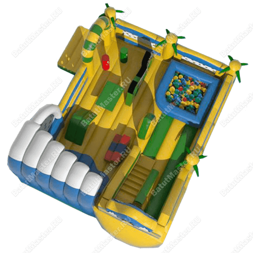 Коммерческий надувной батут "Слайз-скалодром"