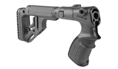Складной приклад со щекой на Remington 870, черный, FAB Defense
