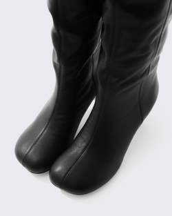 Сапоги из натуральной кожи черный