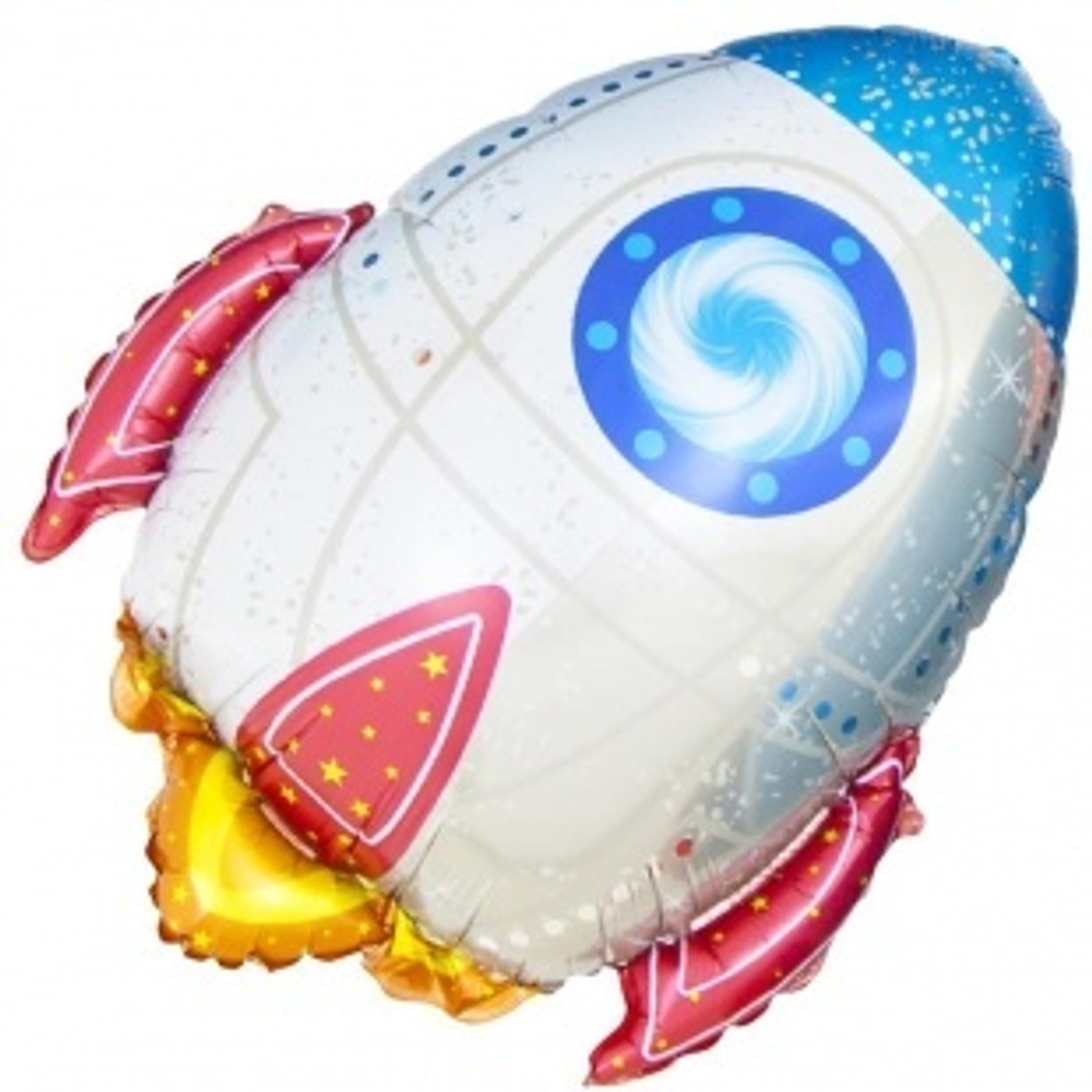 Шар (29""/74 см) Фигура, Ракета, 1 шт. В110 Д193