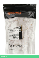 Коннектор Hyperline PLEZ-8P8C-U-C5-100 прозрачный