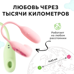 Вибратор 2в1 BeYourLover Magic Suitcase с бесконтактным клиторальным стимулятором