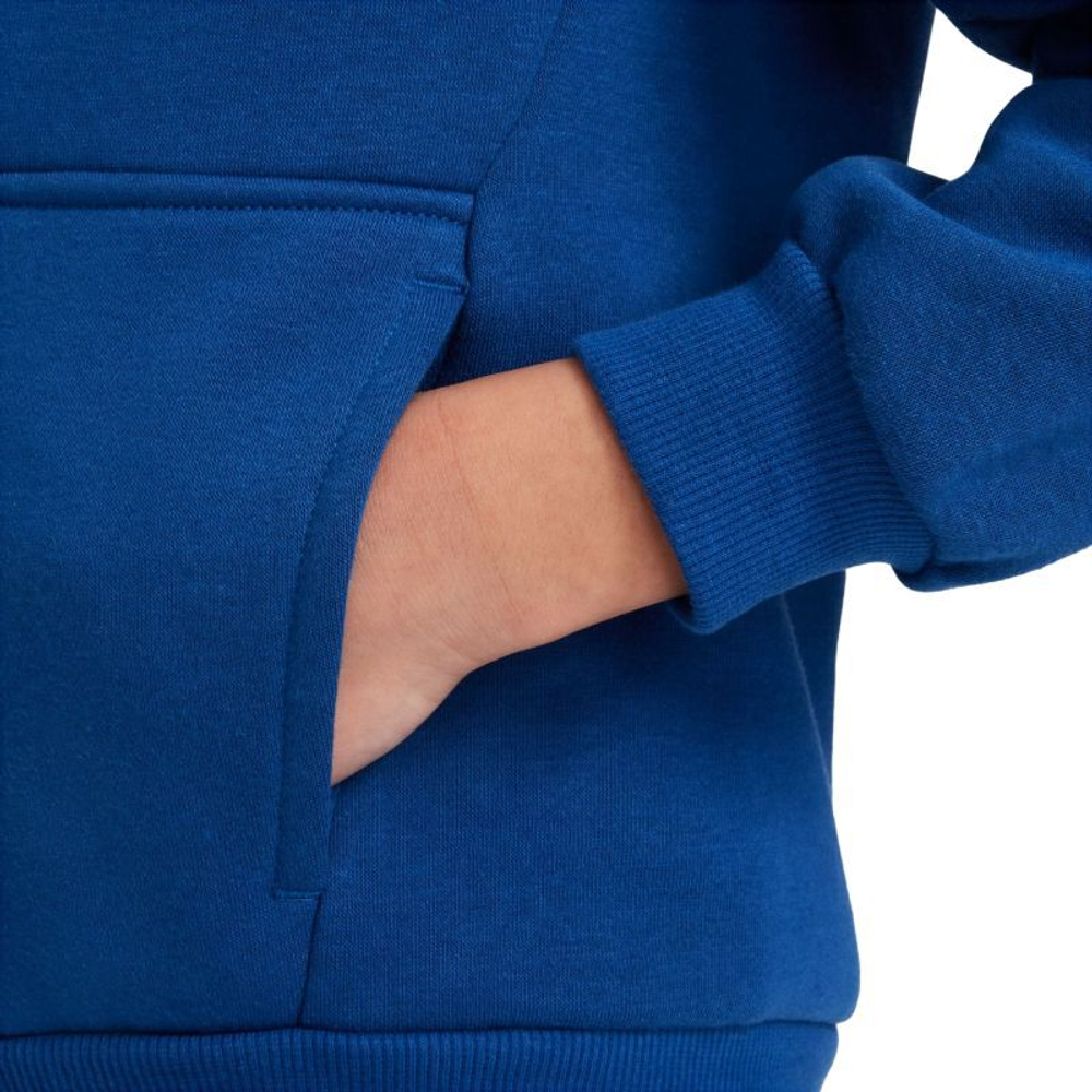 Кофта для девочки теннисная  Nike Kids Club Fleece Full-Zip Hoodie - court blue/white