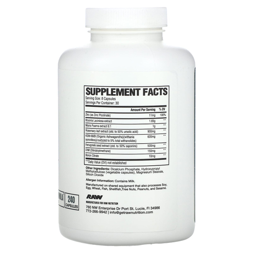 Raw Nutrition, Test, 240 капсул