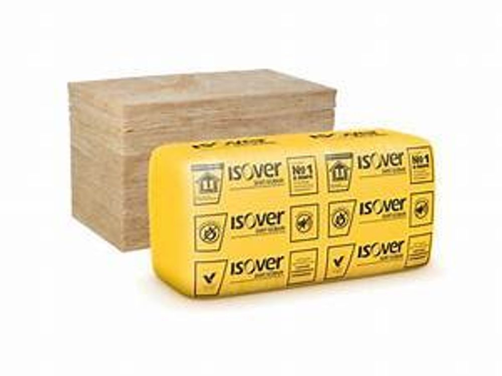 Утеплитель 100х610х1170мм Изовер Каркас П34 7,137м2/0,714м3 (плиты)