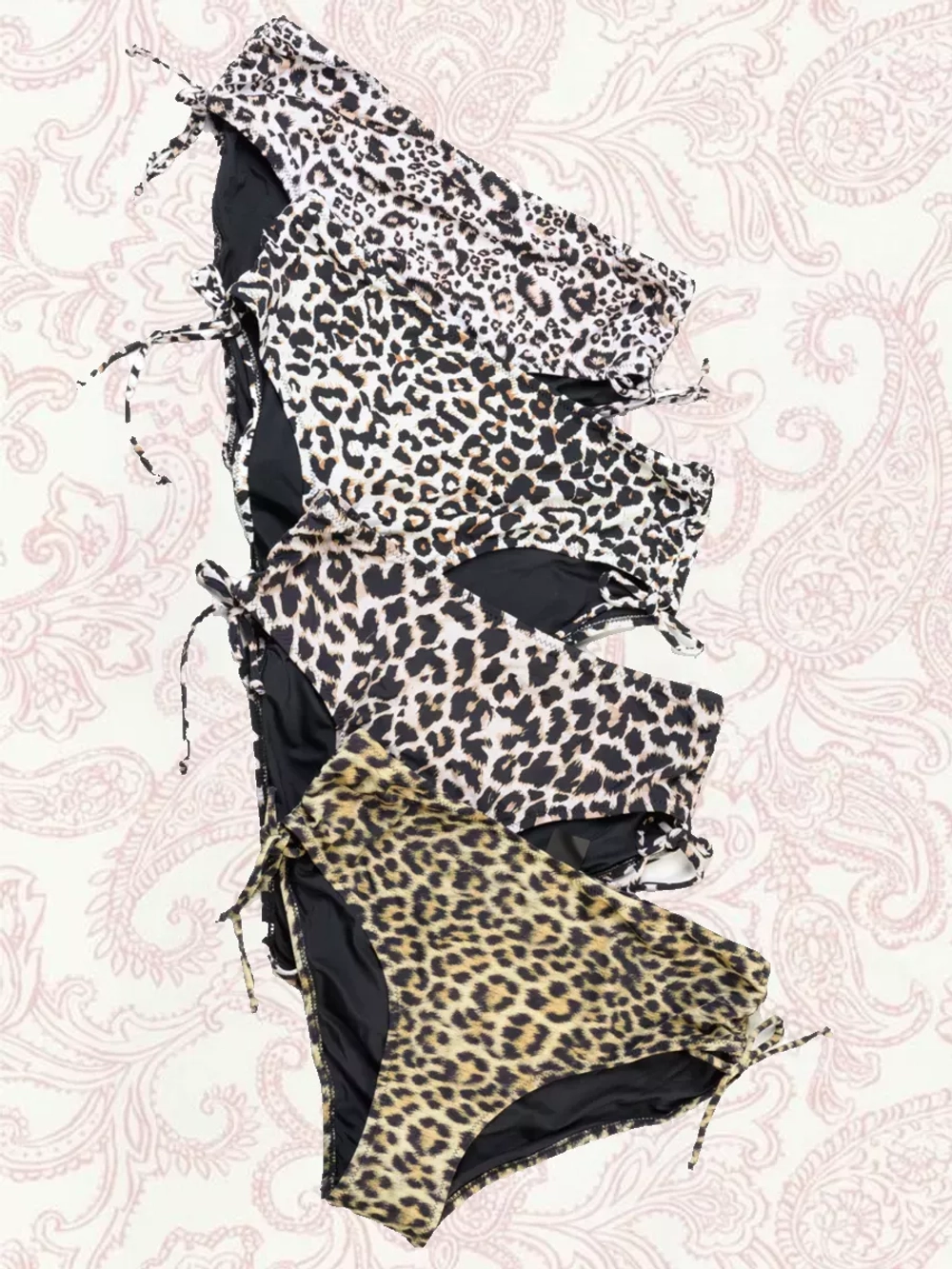 купальник большие размеры для бассейна леопардовый