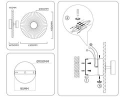 Ambrella Настенный светодиодный светильник Modern LH72647