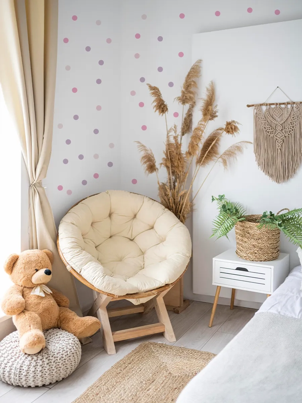 Интерьерные наклейки кружочки на стену в детскую