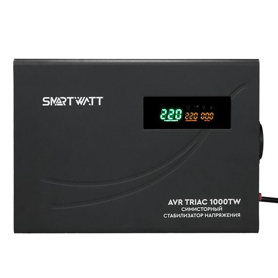 Симисторный стабилизатор напряжения 1000 Вт SMARTWATT AVR TRIAC 1000TW, YASHEL Technologies Симисторный стабилизатор напряжения 1000 Вт SMARTWATT AVR TRIAC 1000TW, фото №844045854