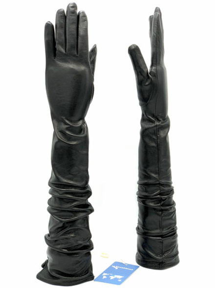 Перчатки длинные на шелковой подкладке