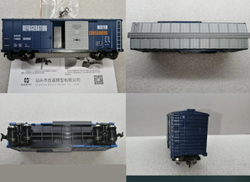 Модель Крытого вагона 40 box with sliding для Железной дороги HanFly Metal Model Train, 1 состав - HF98210 , Возрастные ограничения от 14+
