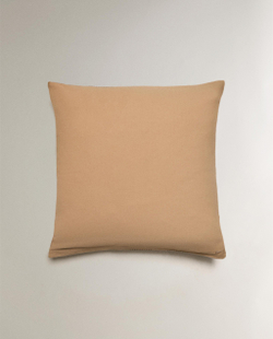Zara Home наволочка декоративная из льна, светло-бежевый, в полоску, 50x50 см
