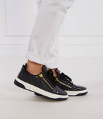 Кожаные кроссовки Giuseppe Zanotti - черный(RM30063)