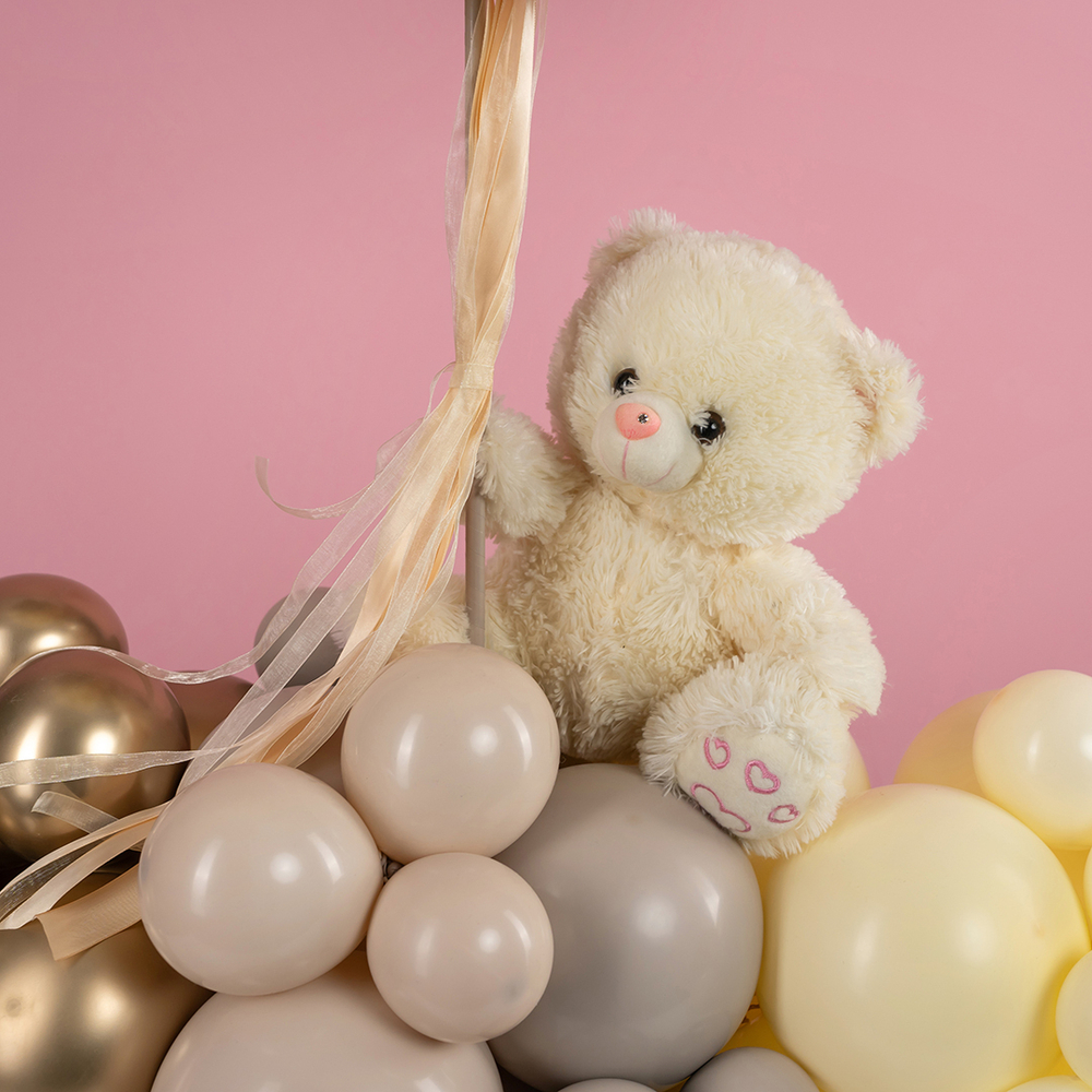 Шар 12" Белый песок, пастель ретро 512