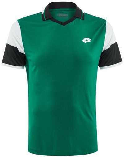 Мужское поло теннисное Lotto Top Ten II Polo PL - garden/all black