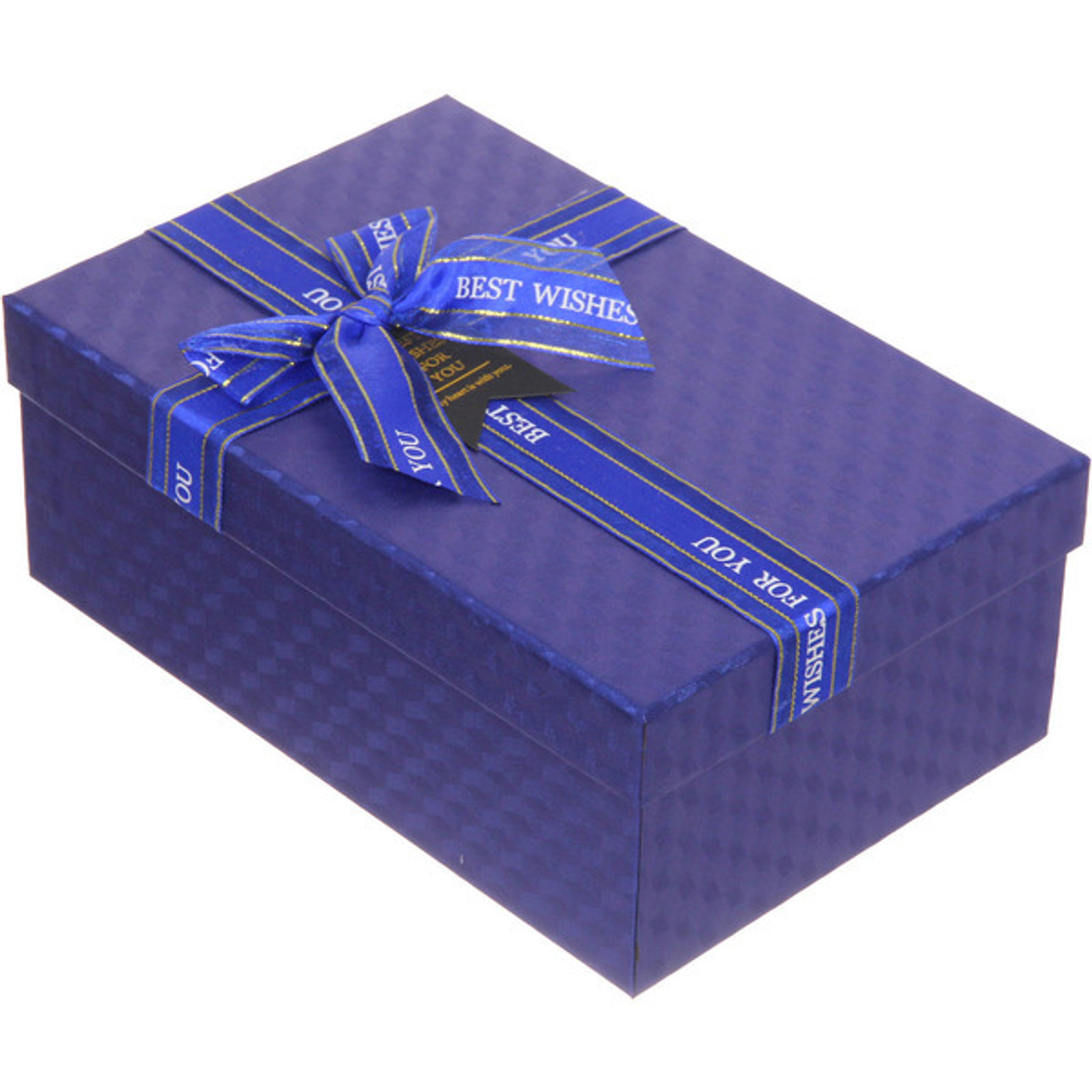 Коробка подарочная «Момент» 21*14*8 см, синий