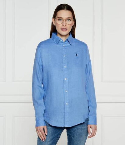 Льняная рубашка POLO RALPH LAUREN - голубой(211970730)