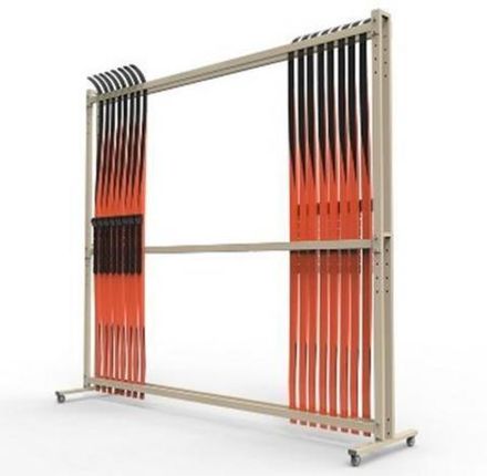 Стеллаж для лыж мобильный на 20 пар Стандарт-2М 36 пар