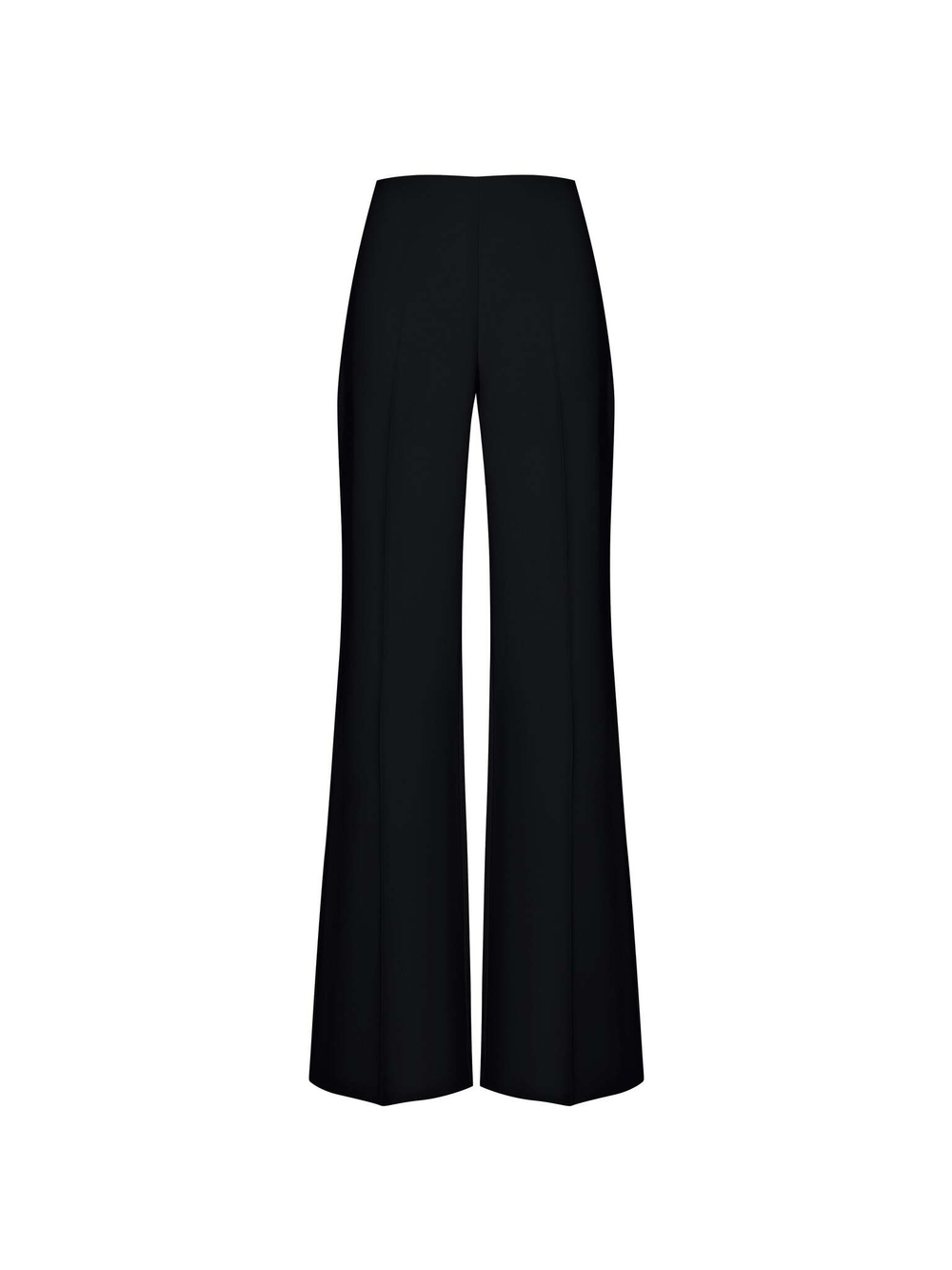 Брюки расклешенные из крепа