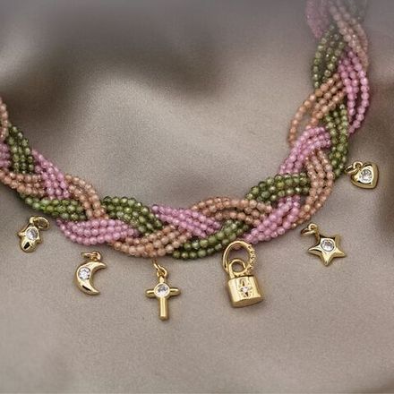 Подвеска Крестик-mini с прозрачным кристаллом, 12,5мм