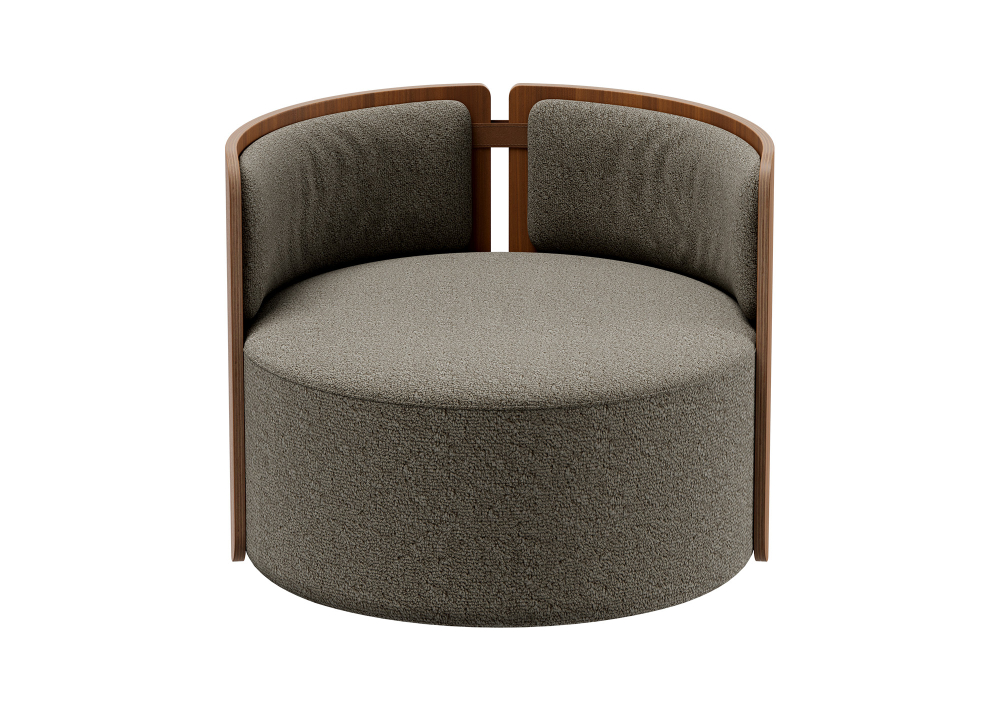 Кресло крутящееся Lagom 800 (капучино, орех)