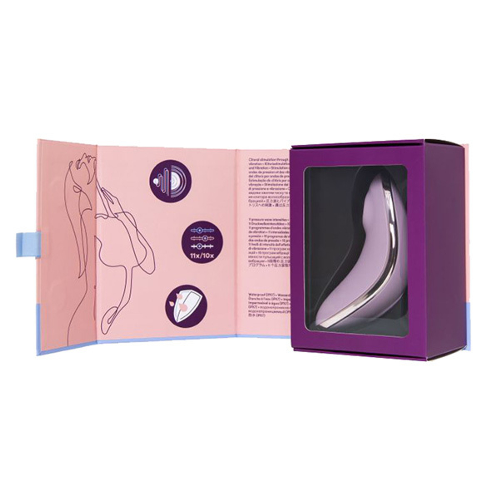 Сиреневый вакуум-волновой вибростимулятор клитора 12см Satisfyer Vulva Lover 1