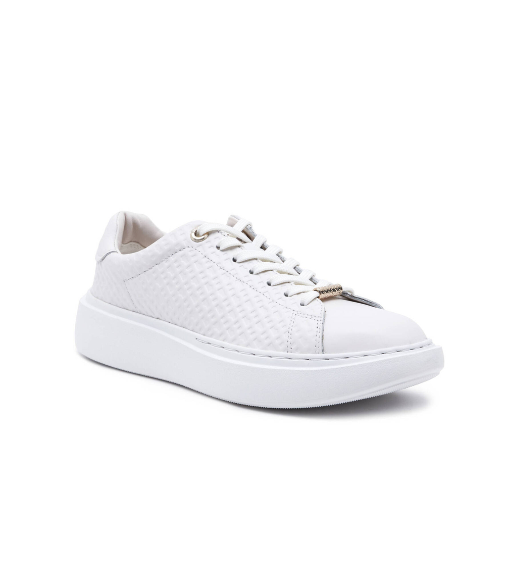 Кожаные кроссовки amber BOSS BLACK - белый(50513433)