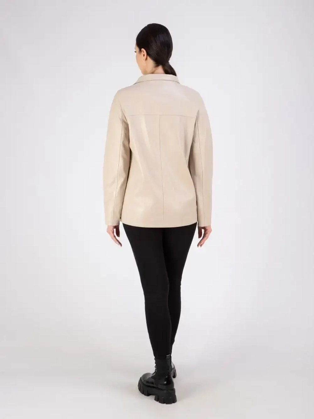 Кожаная куртка демисезонная косуха