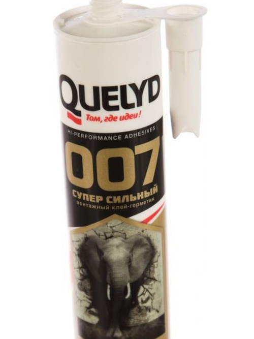 Клей-герметик Quelyd 007 Супер сильный белый 290 мл