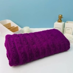 Полотенце махровое 50*90см «FLUFFY» цвет сливовое вино 03-057, плотность 500гр/м2