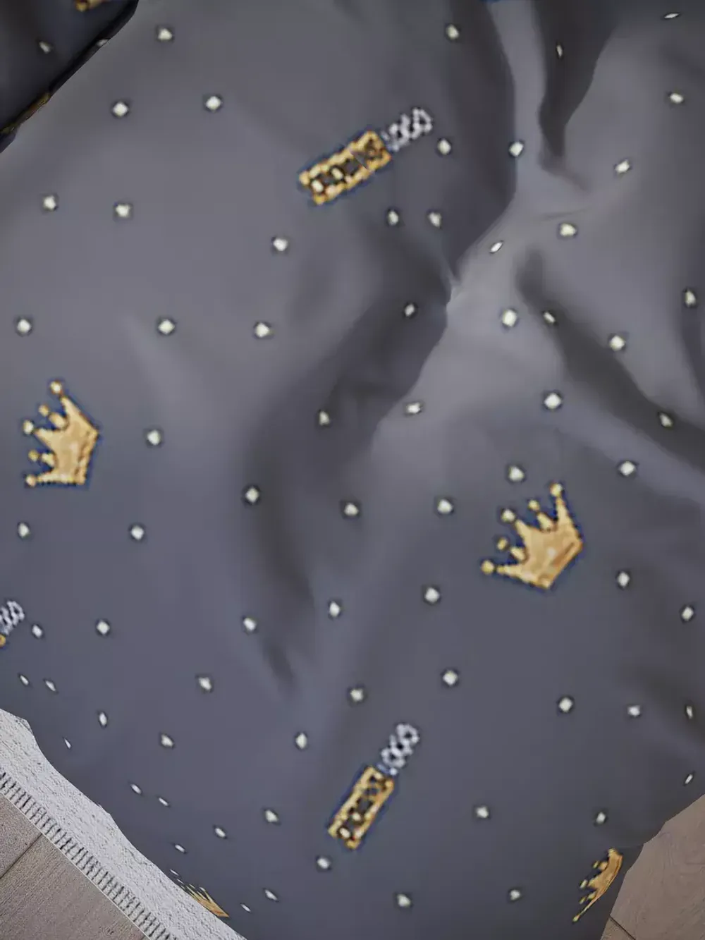 Пододеяльник Полисатин Мечта "Crowns" 1,5-спальный на молнии 145x215 см