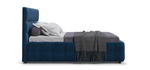 Босс Кровать+ПМ 160 Велюр Монолит синий