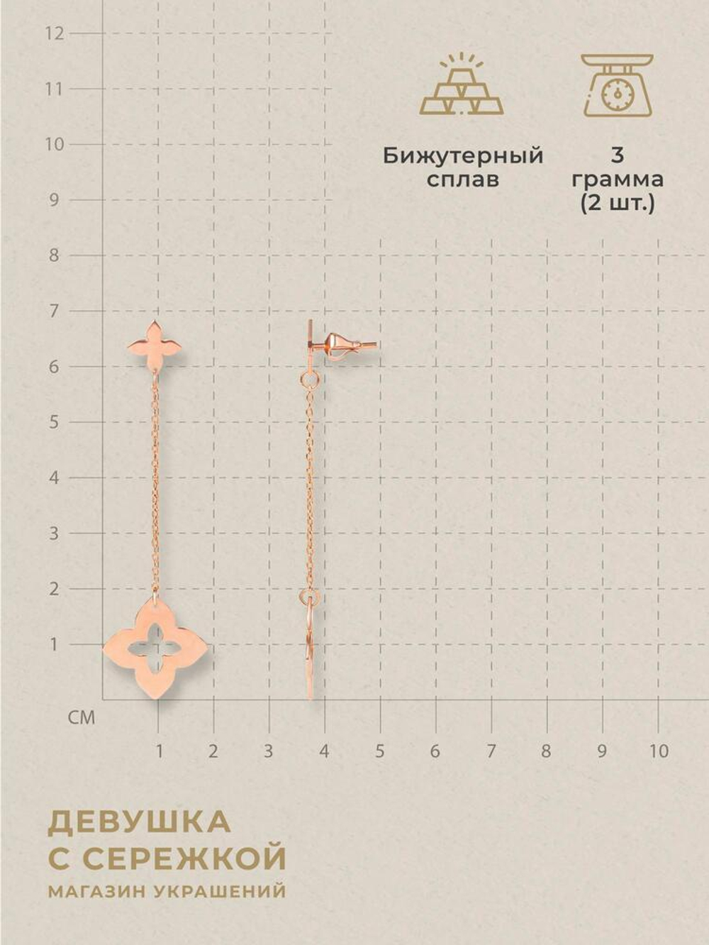Сережки «Доминика»