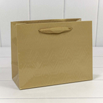 Пакет подарочный 23х18х10см Премиум "Элегант" (Золотой)