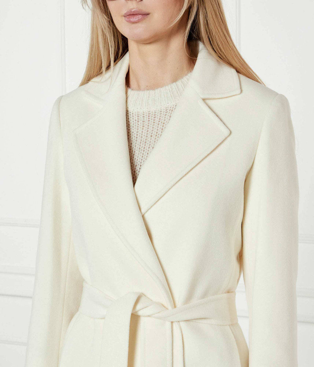 Шерстяное пальто MAX&Co. - экрю(6011051)