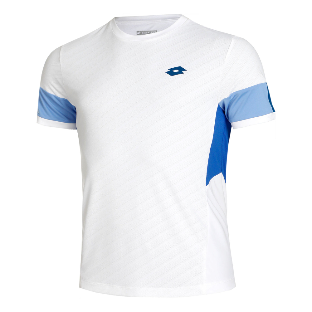Мужское теннисное поло Lotto Tech 1 D1 T-Shirt Men - White, Blue