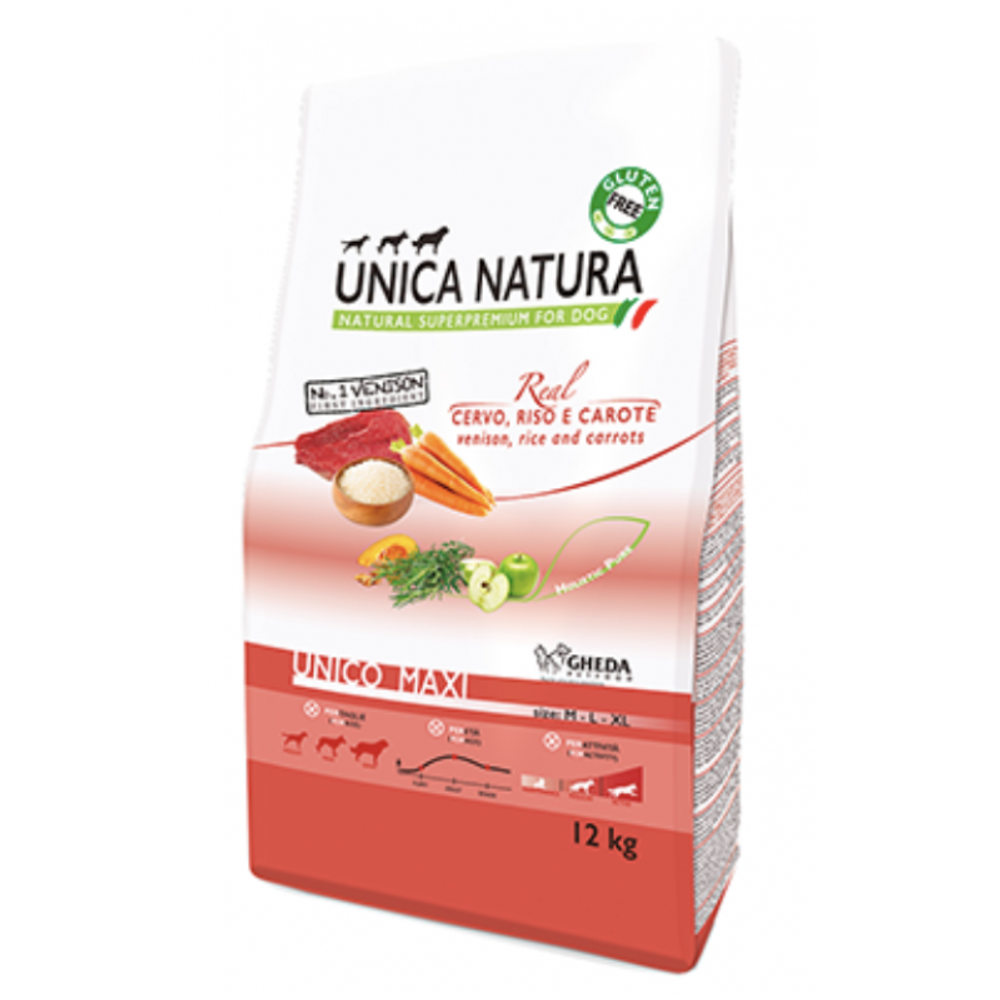 Unica Natura Maxi (оленина, рис, морковь)