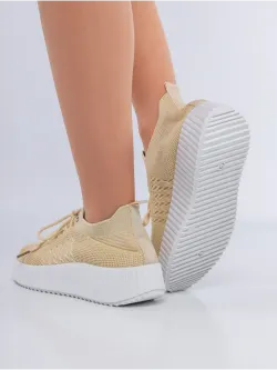 Слипоны на высокой подошве мокасины летние текстильные