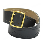 Ремень офицерский черный с юфтевой подкладкой