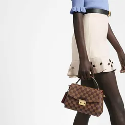 Сумка Louis Vuitton Croisette канва Damier Azur коричневый