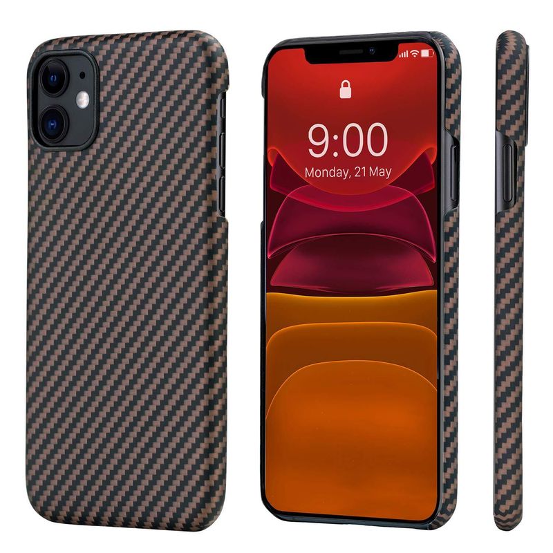 Кевларовый Чехол Pitaka Для Apple IPhone 11 Pro, Черно-Коричневый KI1106