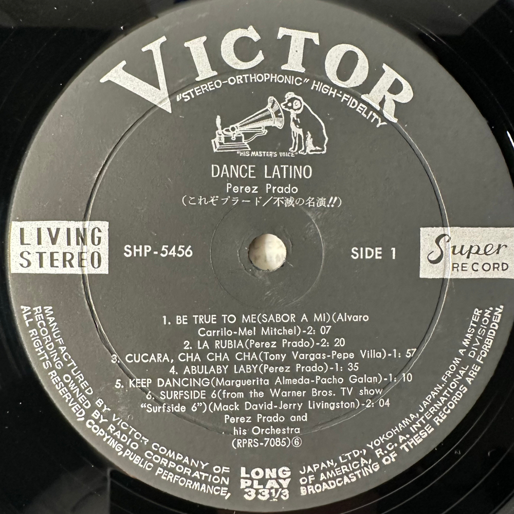 Perez Prado ‎– Dance Latino (Япония 1965г.)